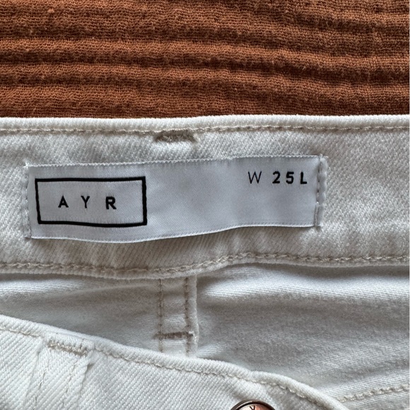 NWOT AYR The Bomb Pop Jeans in White Size 25L - Picture 5 of 9